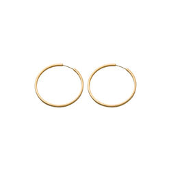 Circle&nbsp;Line&nbsp;Hoops large, gold plated, Pernille Corydon Jewellery