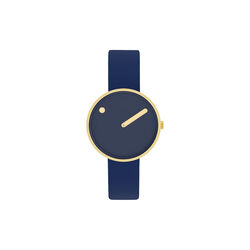 PICTO armbandsur, midnight blue/gold/midnight blue, PICTO