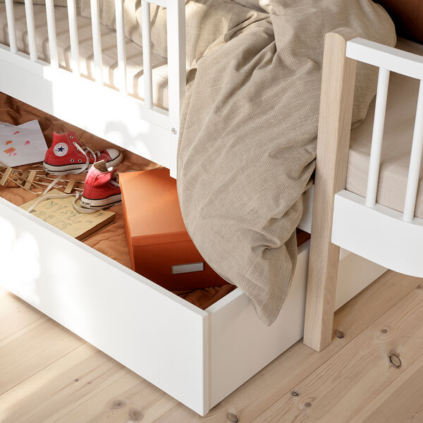 Wood Original | White | Bed Drawer, Oliver Furniture