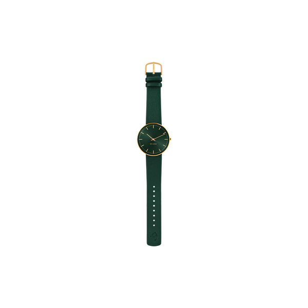 City Hall armbandsur, green/gold/green, Arne Jacobsen Watches