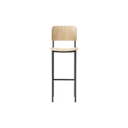 Plan Barstool, lacquered oak/black, Fredericia Furniture