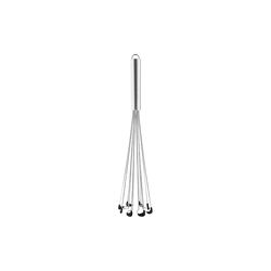 Visp med silikon, stål/svart, Eva Trio