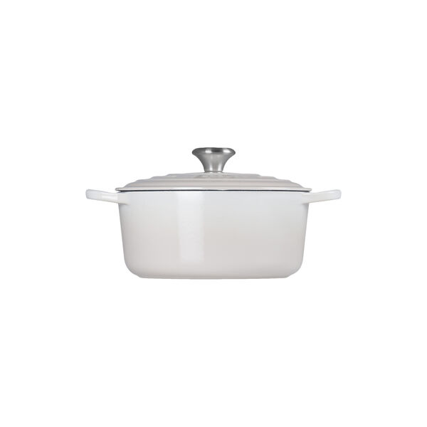 Signature gjutj&auml;rn rund gryta &Oslash; 24 cm, meringue, Le Creuset