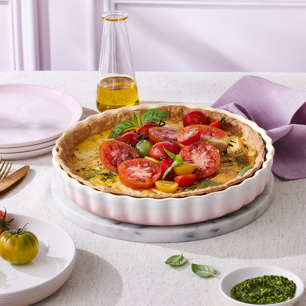 Heritage pajform, shell pink, Le Creuset