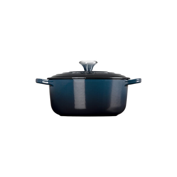 Signature gjutj&auml;rn rund gryta &Oslash; 20 cm, nuit, Le Creuset