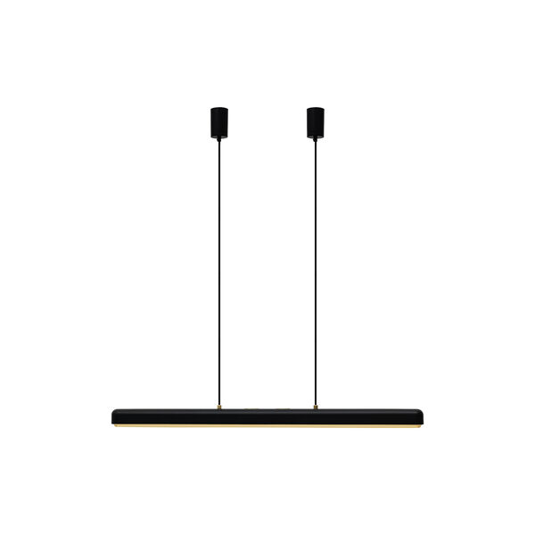 Hazel Branch Pendant, black/brass, UMAGE