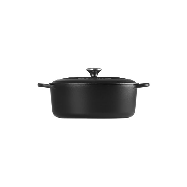Signature gjutj&auml;rn oval gryta &Oslash; 31 cm, matte black, Le Creuset