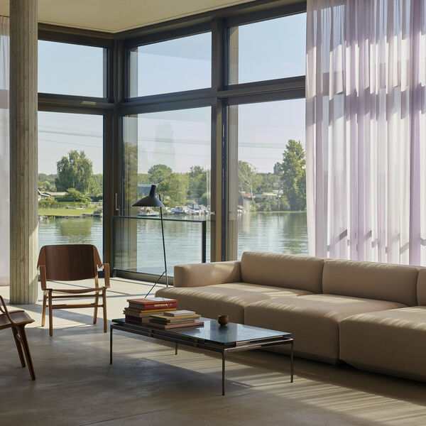 AX HM11 Lounge Chair, lacquered oak/walnut, &Tradition