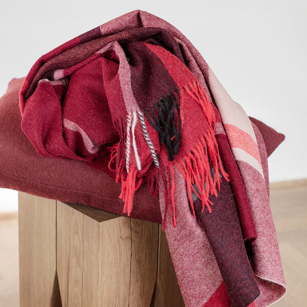 Manhattan pl&auml;d, bordeaux/red, ELVANG