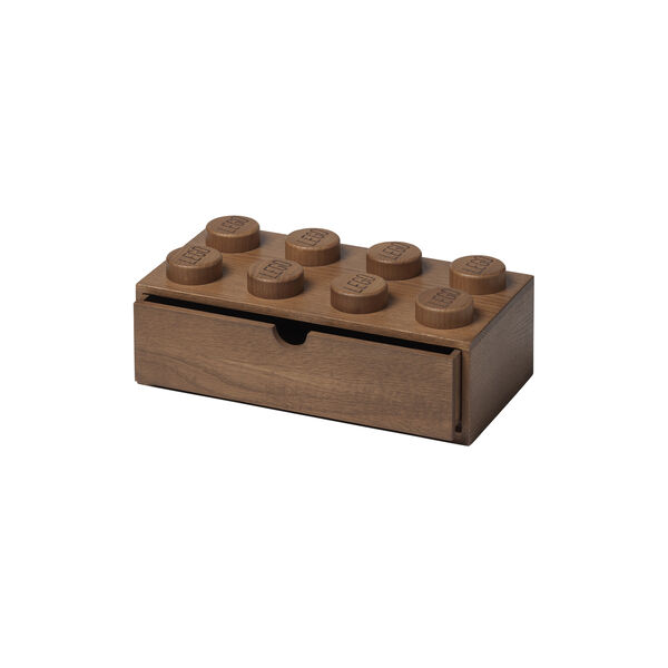 LEGO® 2x4 förvaringslåda, mörkbetsad ek, Room Copenhagen