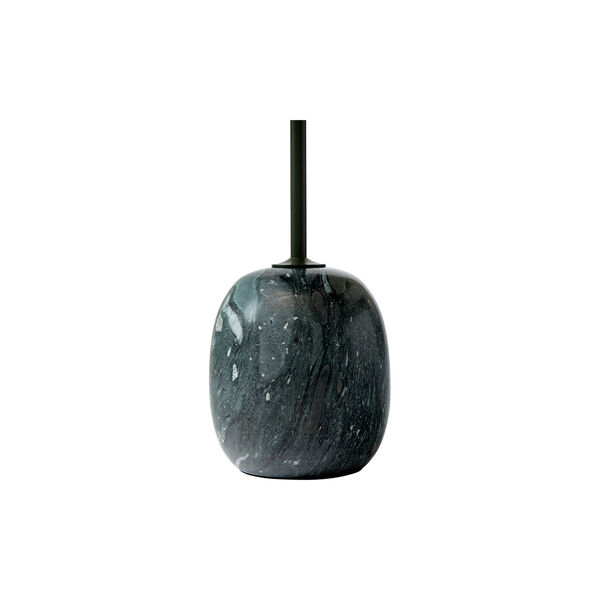 Lato LN8 sidobord, Verde Grigio marble/deep green, &Tradition