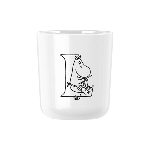 Moomin ABC mugg L, moomin white, RIG-TIG