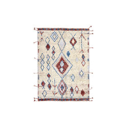Tribe Rug, ivory red, Rezas