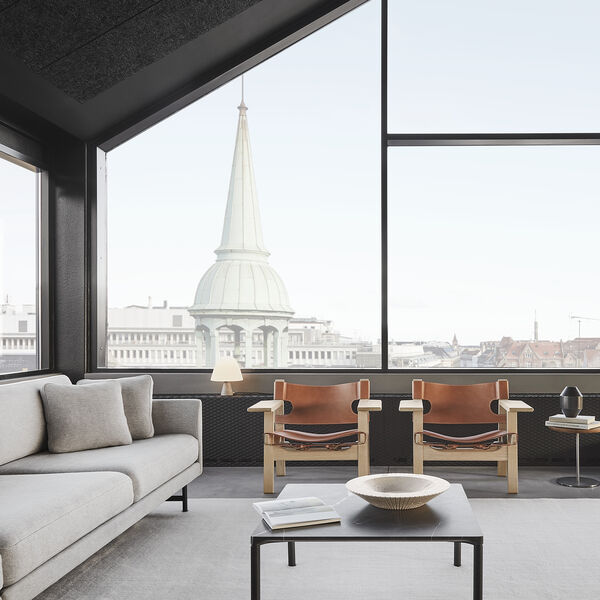 Piloti Wood Coffee Table, svartlackerad ek, Fredericia Furniture