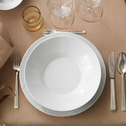 White Elements tallrik, 28 cm, Royal Copenhagen