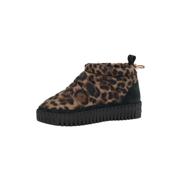 Tulip Low Padded Boot, brown panthera print black, Ilse Jacobsen Hornbæk
