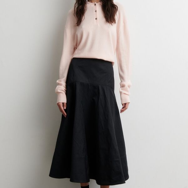 Longo Knit LS Collar, pale dogwood, Second Female