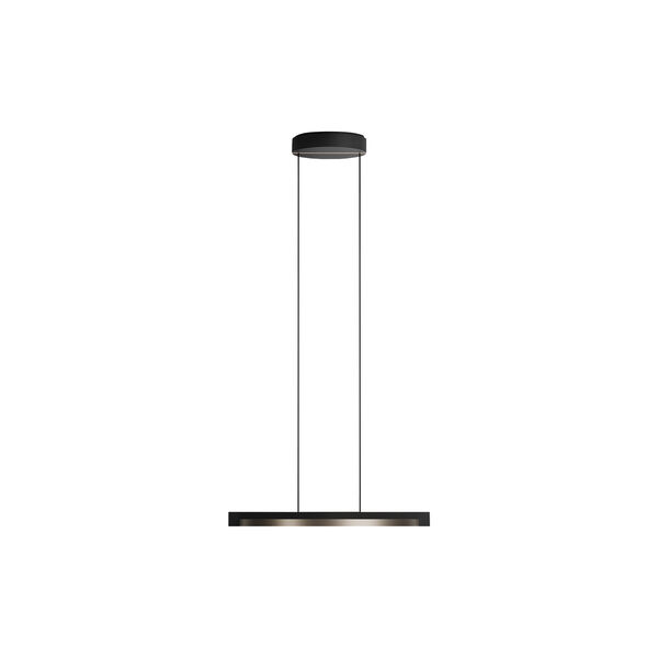 INLAY S3 DISC Pendant, matt black/satin gold, LIGHT-POINT