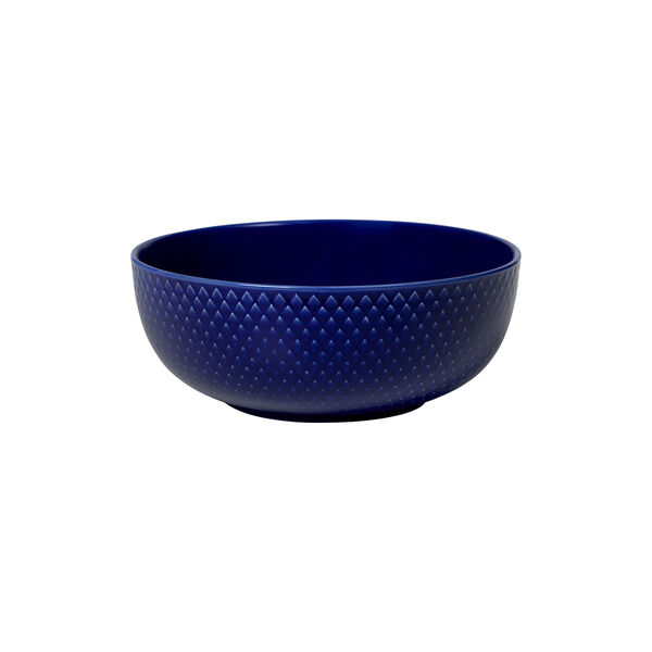 Rhombe Color sk&aring;l, m&ouml;rkbl&aring;, Lyngby Porcel&aelig;n