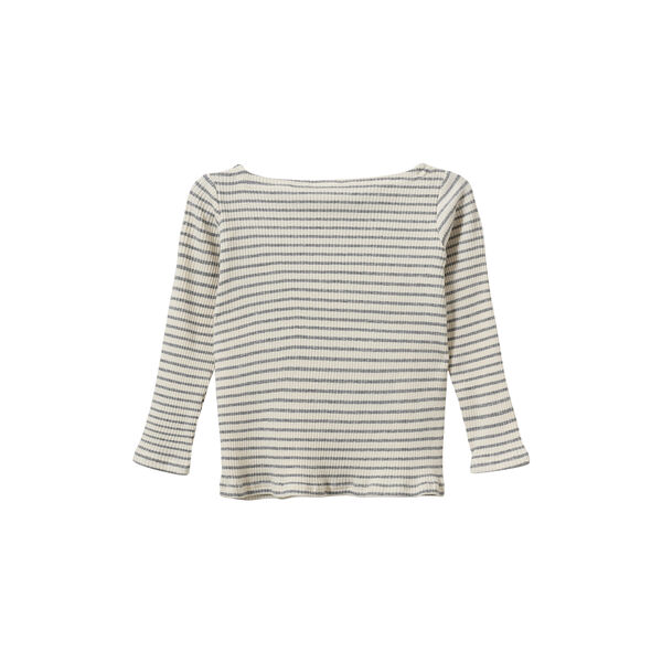 StephieKB T-Shirt Long Sleeve, grey striped, Sofie Schnoor