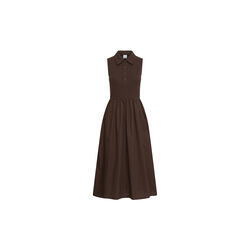 IHMONNA Polo Dress, chicory coffee, ICHI