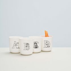 Moomin ABC mugg D, moomin white, RIG-TIG