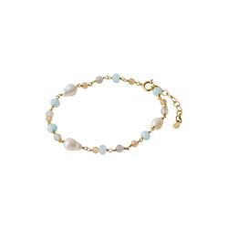 Mellow Blue Armband, guldpläterat, Pernille Corydon Jewellery