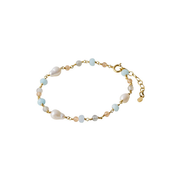Mellow&nbsp;Blue&nbsp;Armband, guldpl&auml;terat, Pernille Corydon Jewellery