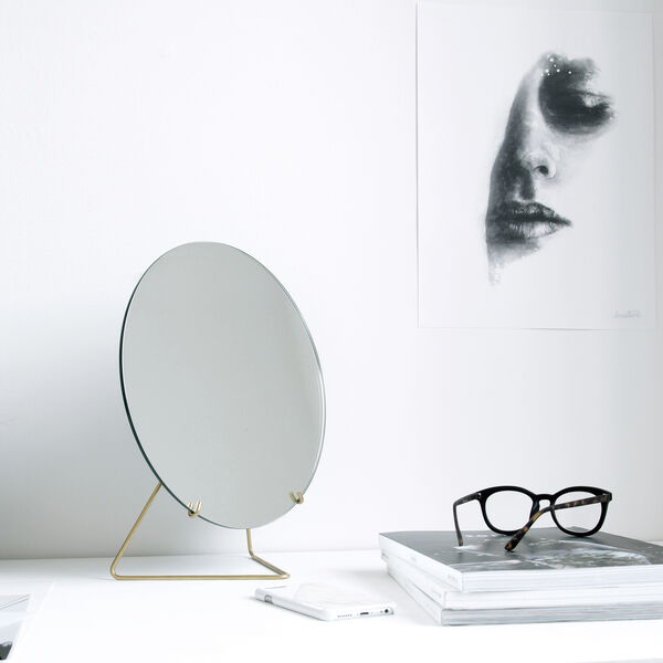 Standing Mirror, mässing Standing Mirror, mässing, MOEBE
