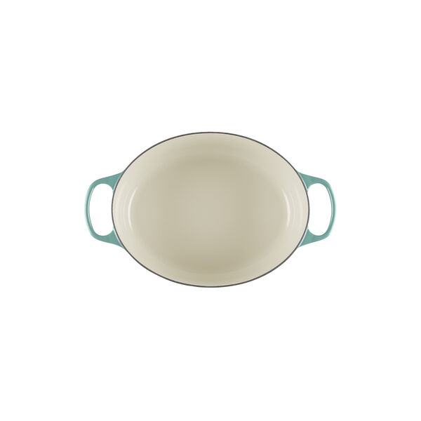 Signature gjutj&auml;rn oval gryta &Oslash; 31 cm, bleu riviera, Le Creuset