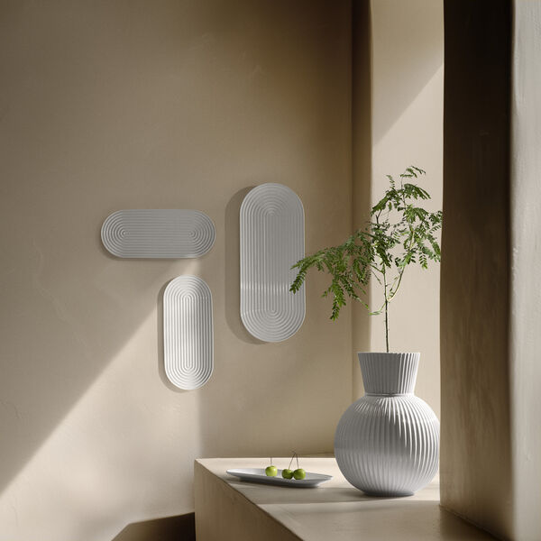 Lyngby Tura Oval serveringsfat Small, Lyngby Porcel&aelig;n