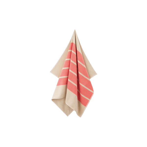 SUN STRIPE Towel, coral pink, Georg Jensen Damask
