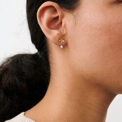 Moonstone Poppy Earsticks, guldpläterat Moonstone Poppy Earsticks, guldpläterat, Pernille Corydon Jewellery