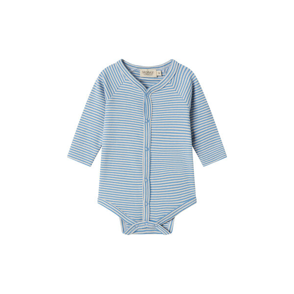 Bruno LS Bodysuit, blue stripe Bruno LS Bodysuit, blue stripe, MarMar Copenhagen