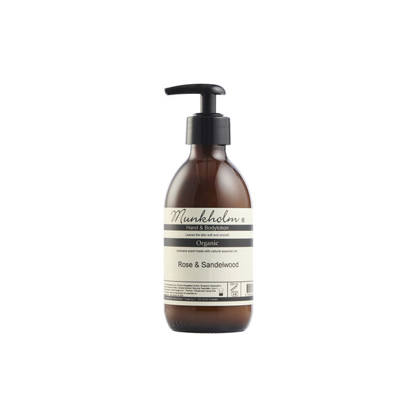 Ekologisk lotion, rose & sandalwood, Munkholm