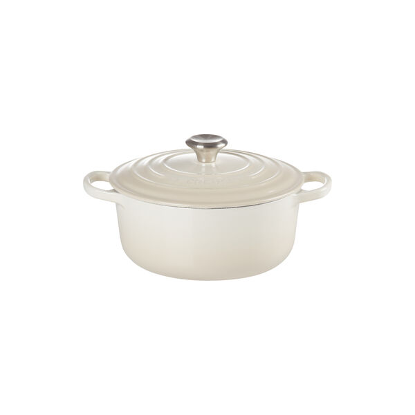 Signature rund gryta &Oslash; 20 cm, meringue, Le Creuset