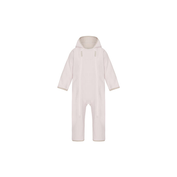 Doubleface Fleece Babysuit, rose powder/kit, VER de TERRE