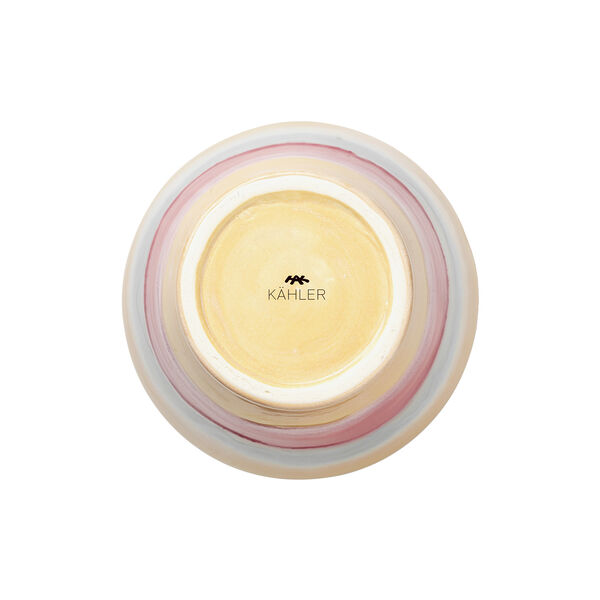 Poppery vas med &auml;pple, pink/mint/gul, K&auml;hler