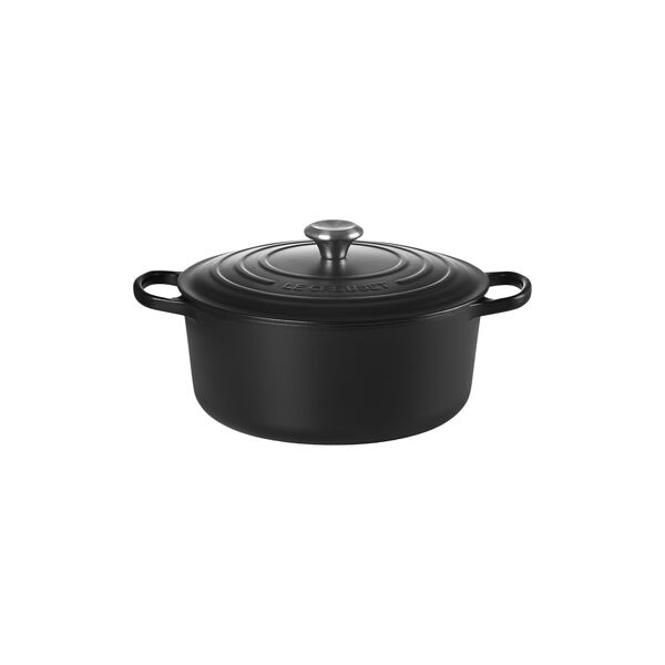 Signature gjutj&auml;rn rund gryta &Oslash; 28 cm, matte black, Le Creuset