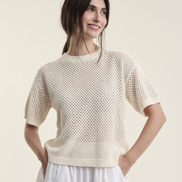 Kumi kort&auml;rm blus, canvas, BITTE KAI RAND