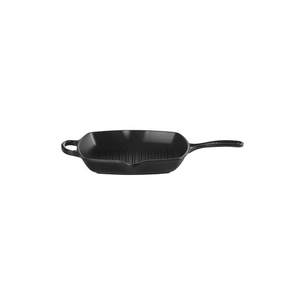 Signature gjutj&auml;rn kvadratisk grillpanna 26 cm, matte black, Le Creuset