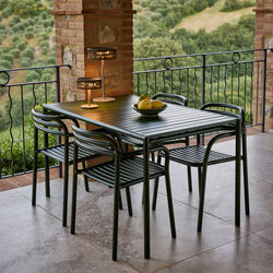 Bliss Dining Table Rectangular, dark green, Cane-line