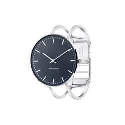 City Hall armbandsur, oxford blue/steel, Arne Jacobsen Watches