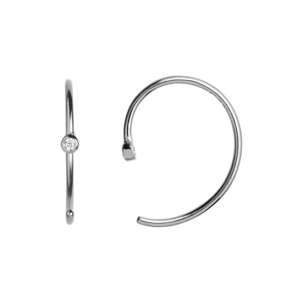 One Dot Open Creol Silver, Stine A Jewelry