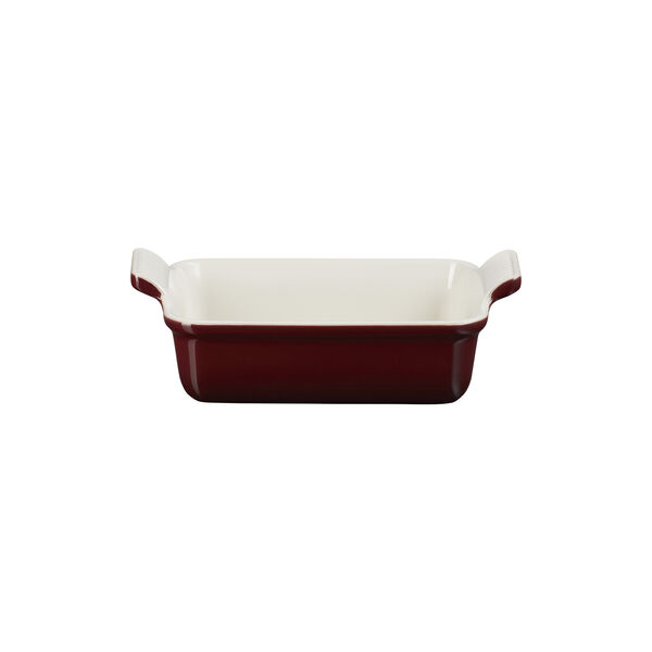 Heritage rektangul&auml;rt fat 19 cm, garnet, Le Creuset