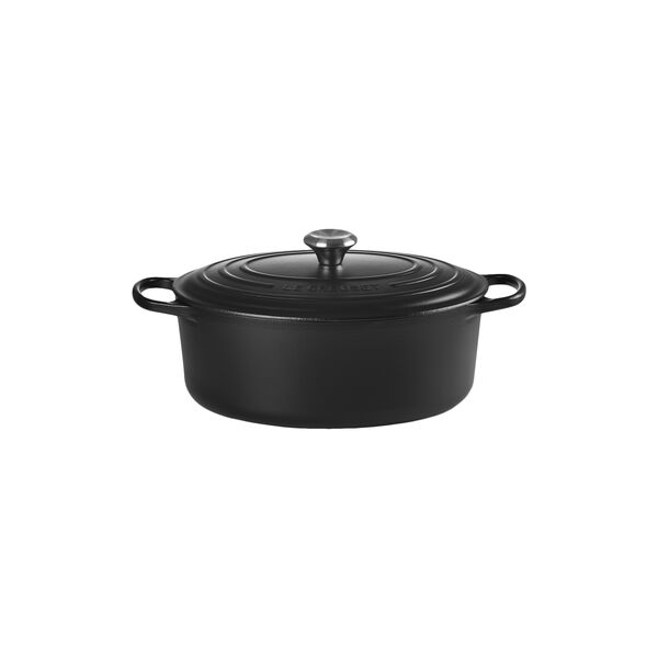 Signature gjutj&auml;rn oval gryta &Oslash; 31 cm, matte black, Le Creuset