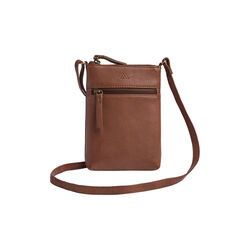 AvenMBG Cross. Bag, Soft Vin., cognac w/br. gold, Markberg