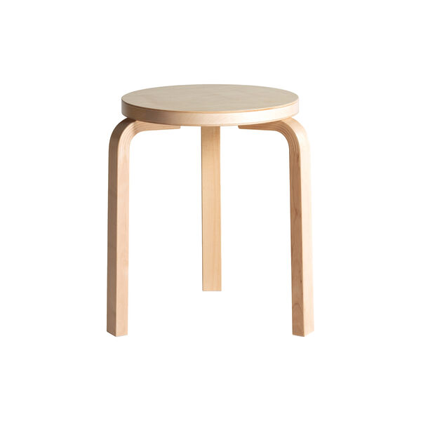 Stool 60, birch, Artek
