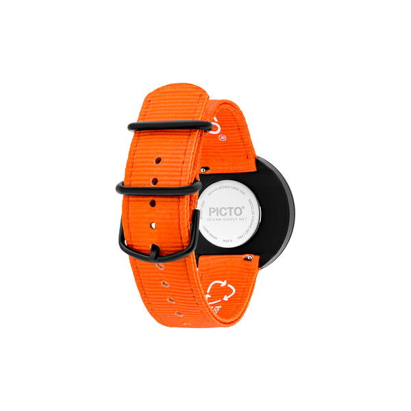 PICTO armbandsur, signal orange/matt black/signal orange, PICTO