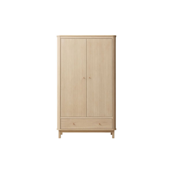 Wood Wardrobe 2 Doors, oak, Oliver Furniture